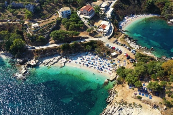 Beach weather in Mpataria and Pipitos Beach, Corfu, Greece in September